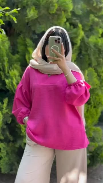 شومیز یقه هفت آستین کش