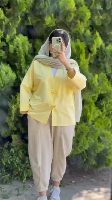 مانتو دکمه پاپیونی سایز Free